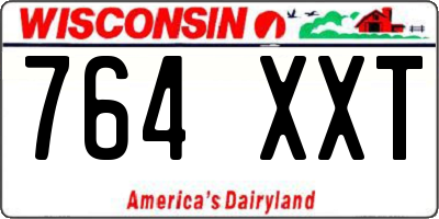 WI license plate 764XXT