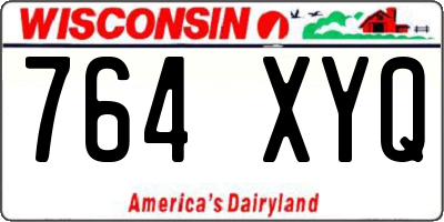 WI license plate 764XYQ
