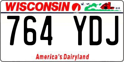 WI license plate 764YDJ