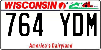 WI license plate 764YDM