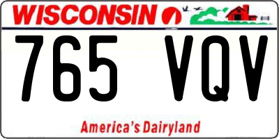 WI license plate 765VQV