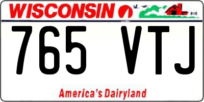 WI license plate 765VTJ