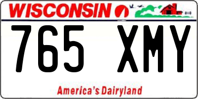 WI license plate 765XMY