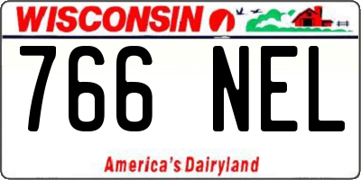 WI license plate 766NEL