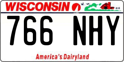 WI license plate 766NHY