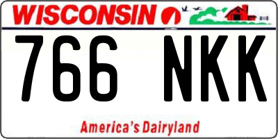WI license plate 766NKK
