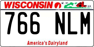 WI license plate 766NLM