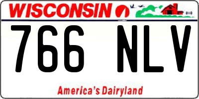 WI license plate 766NLV