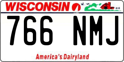 WI license plate 766NMJ