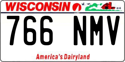 WI license plate 766NMV