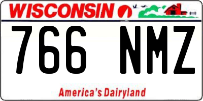 WI license plate 766NMZ