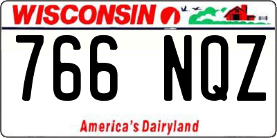 WI license plate 766NQZ