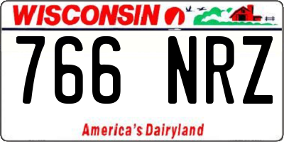 WI license plate 766NRZ