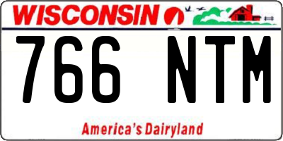WI license plate 766NTM