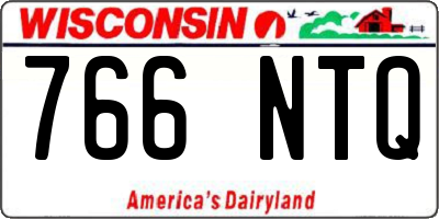 WI license plate 766NTQ