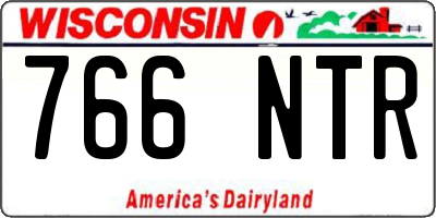 WI license plate 766NTR