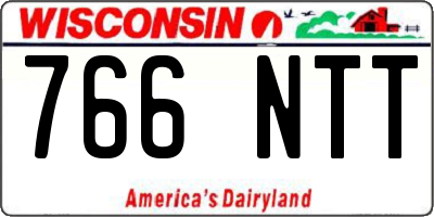 WI license plate 766NTT