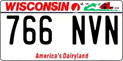 WI license plate 766NVN