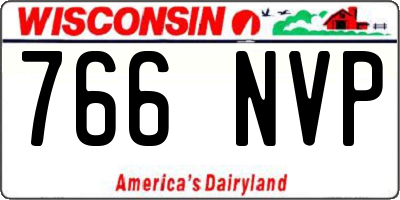 WI license plate 766NVP
