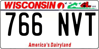 WI license plate 766NVT