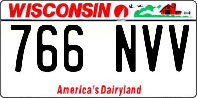 WI license plate 766NVV