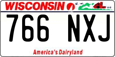 WI license plate 766NXJ
