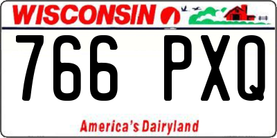 WI license plate 766PXQ