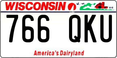 WI license plate 766QKU
