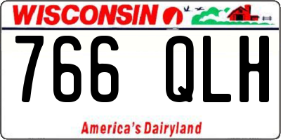 WI license plate 766QLH