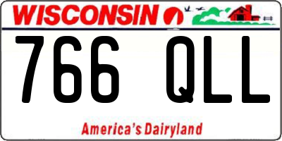 WI license plate 766QLL