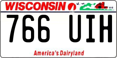 WI license plate 766UIH