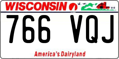 WI license plate 766VQJ