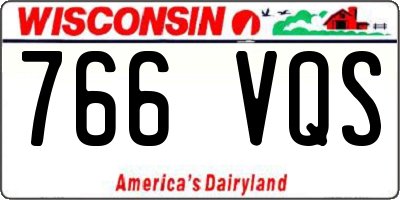 WI license plate 766VQS