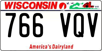 WI license plate 766VQV