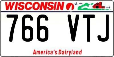 WI license plate 766VTJ
