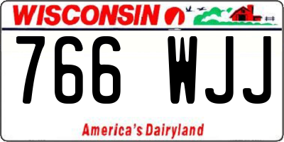 WI license plate 766WJJ