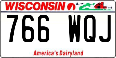 WI license plate 766WQJ