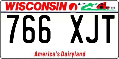WI license plate 766XJT