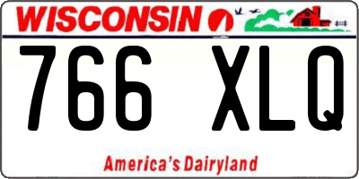 WI license plate 766XLQ