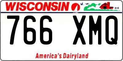 WI license plate 766XMQ