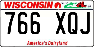 WI license plate 766XQJ