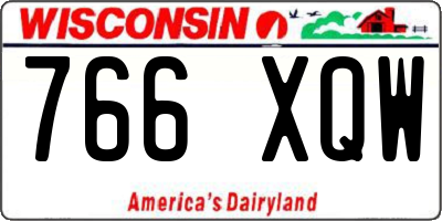 WI license plate 766XQW