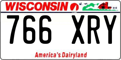 WI license plate 766XRY