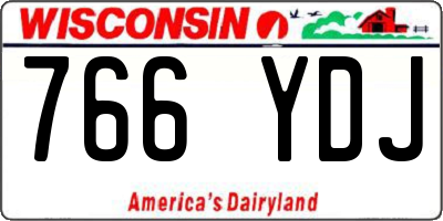 WI license plate 766YDJ