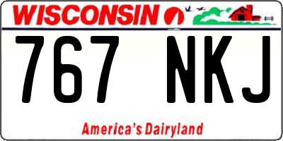 WI license plate 767NKJ