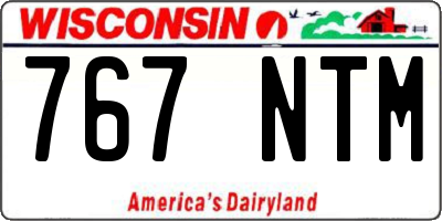 WI license plate 767NTM