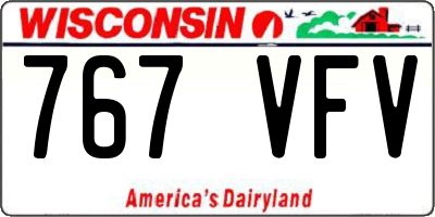 WI license plate 767VFV