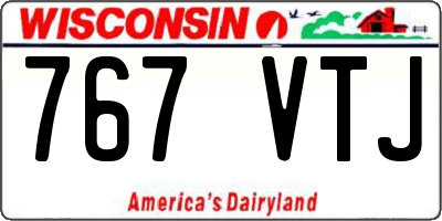 WI license plate 767VTJ