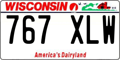 WI license plate 767XLW