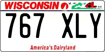 WI license plate 767XLY
